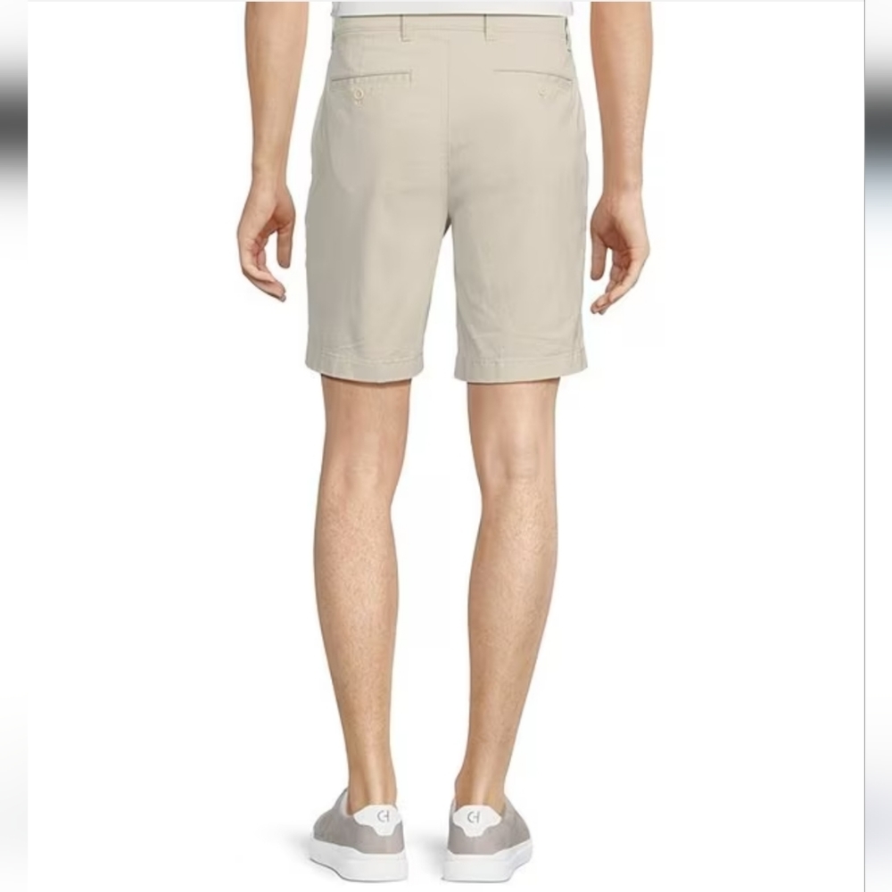 NWT Men's Roundtree & Yorke Casuals 7" Straight Fit Flat Front Shorts - Picture 5 of 7